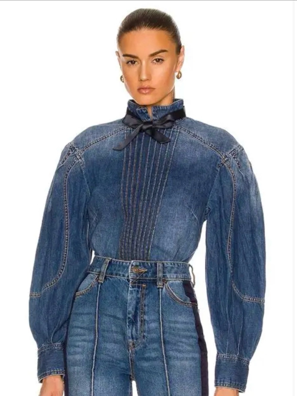 Zimmerman Rythmoc Denim Tuxedo Shirt NWT $400